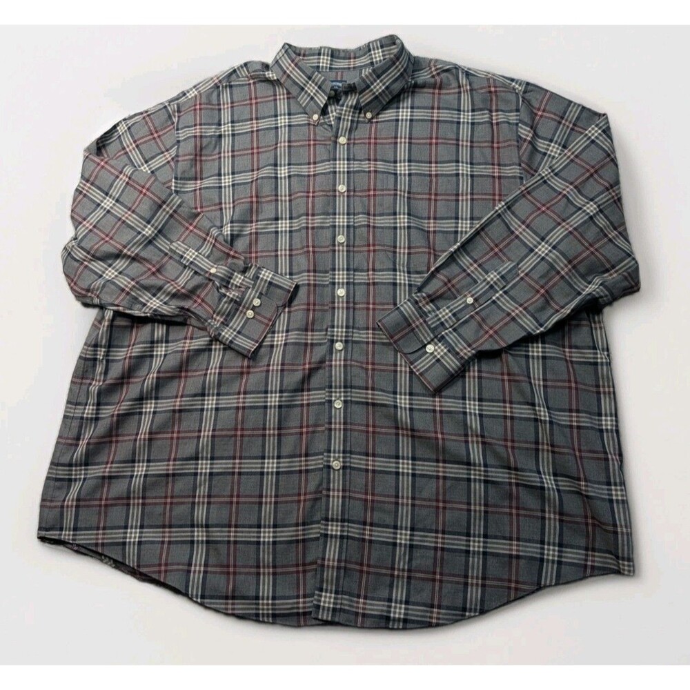 Brooks Brothers Plaid Button Down Non-Iron Men's Size 3XL Supima Cotton Shirt - Picture 2 of 7